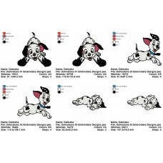 Package 3 Dalmatians 01 Embroidery Designs